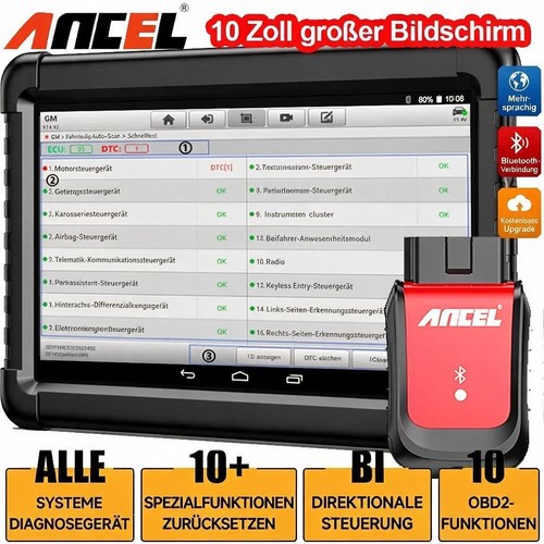 2026 ancel obd2 - x6,