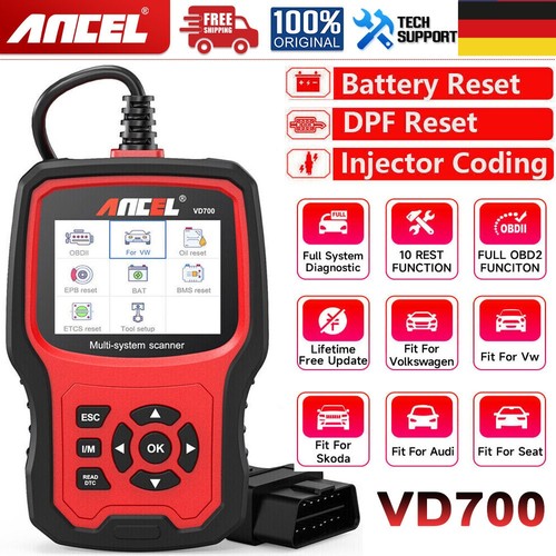 Ancel vd700 alle - alle, systeme