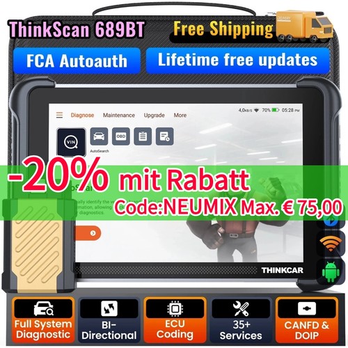 Thinkscan 689bt profi kfz obd2 - kfz,